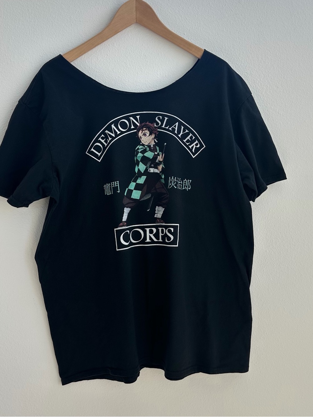 Demon Slayer Off The Shoulder Anime Graphic T-shirt
